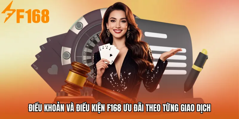 Điều khoản và điều kiện F168 ưu đãi theo từng giao dịch