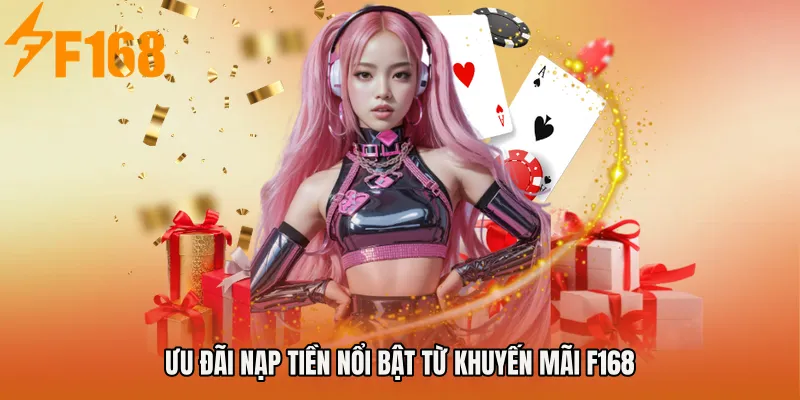 Ưu đãi nạp tiền nổi bật từ Khuyến mãi F168 Ưu đãi nạp tiền nổi bật từ Khuyến mãi F168